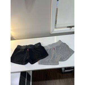 Hard Tail Forever French Terry Lounge Shorts Bundle Black Grey Womens Medium